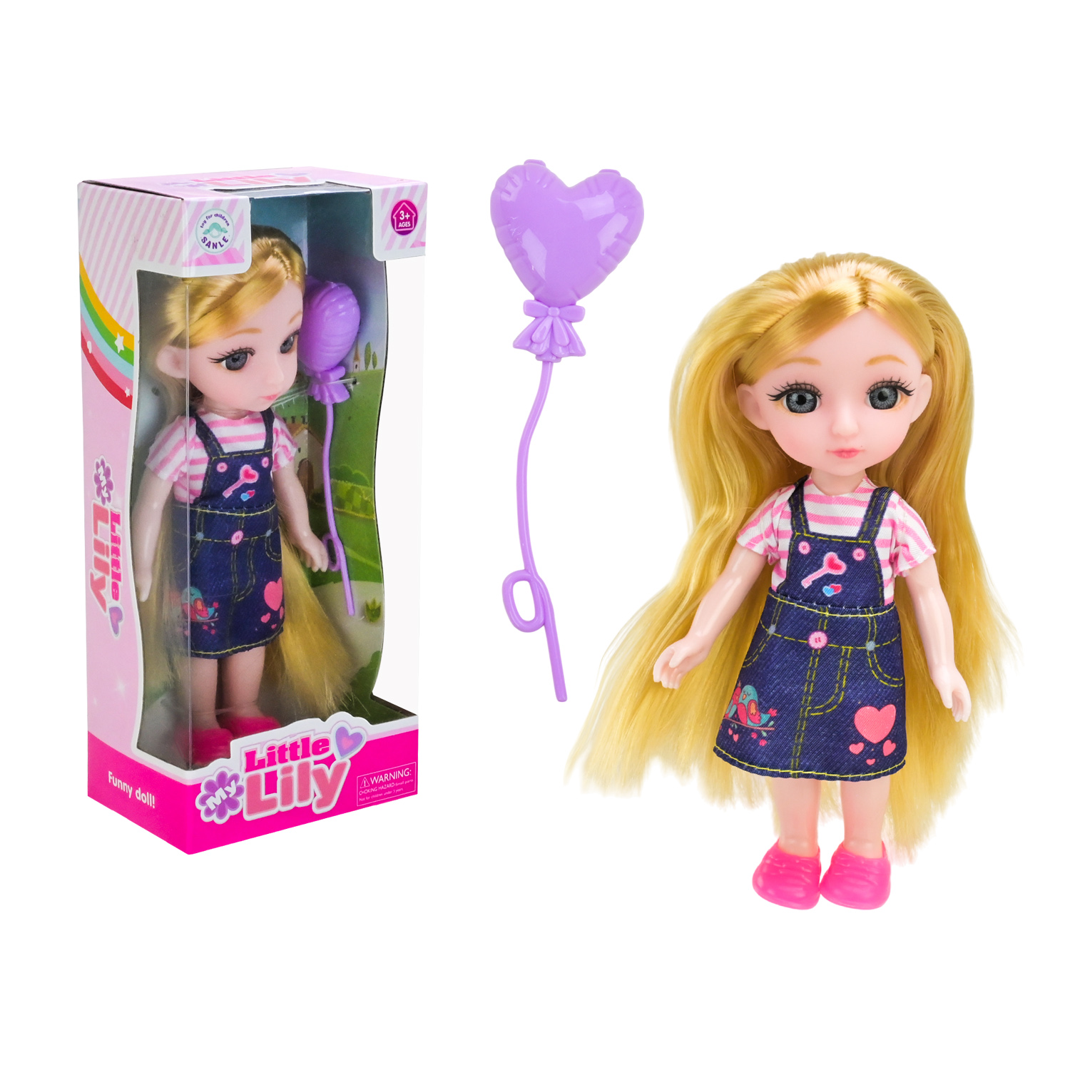 Лялька мал. арт. 69022 (192шт/2) мікс 3 вида короб. 18*8*5,5 см, р-рляльки 16 см