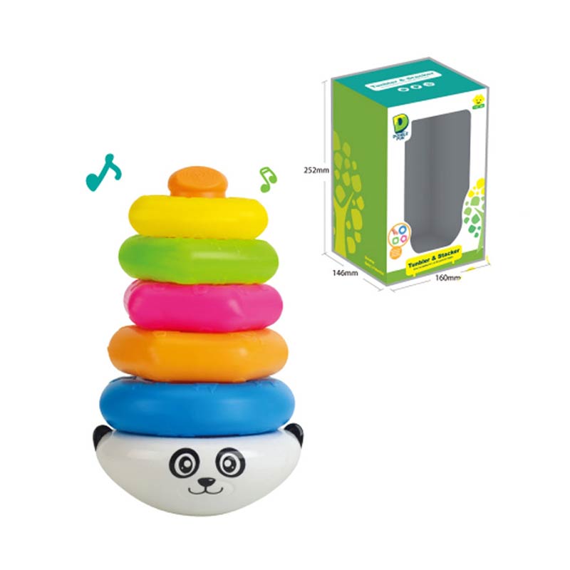 Пірамідка муз. арт. 205A (30шт/2) неваляшка, короб. 16*14,6*25,2см