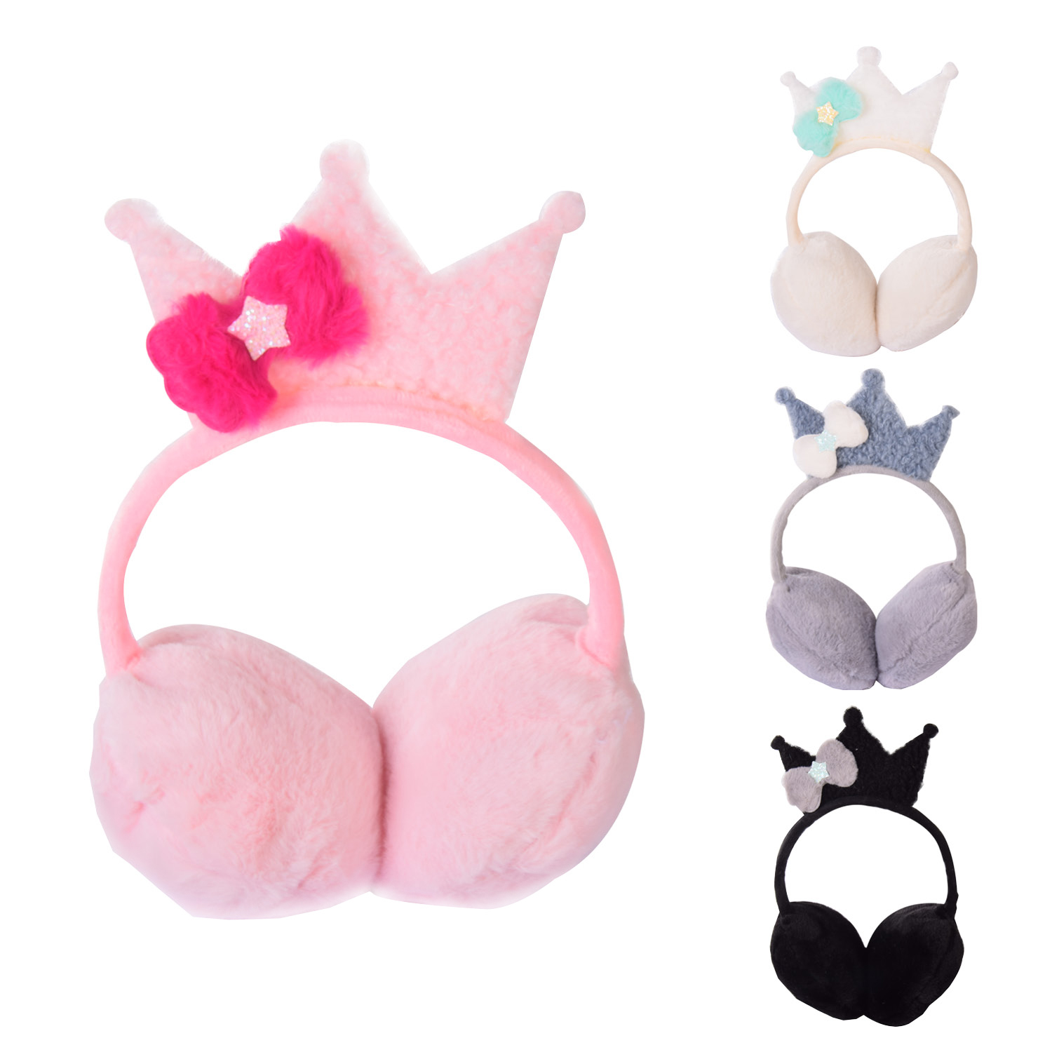 Хутряні навушники арт. AC8409 (120шт) 6 кольорів