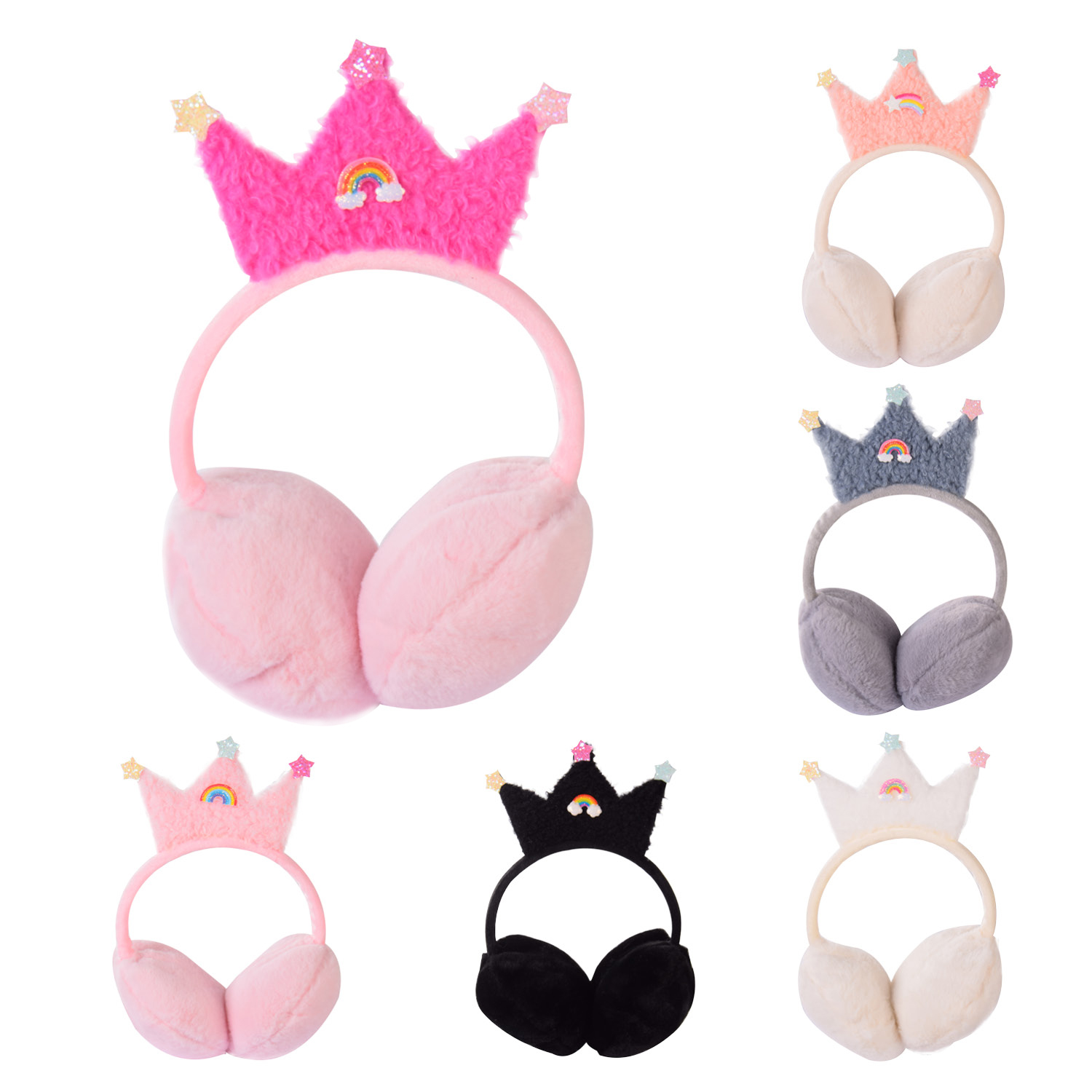 Хутряні навушники арт. AC8410 (120шт) 6 кольорів