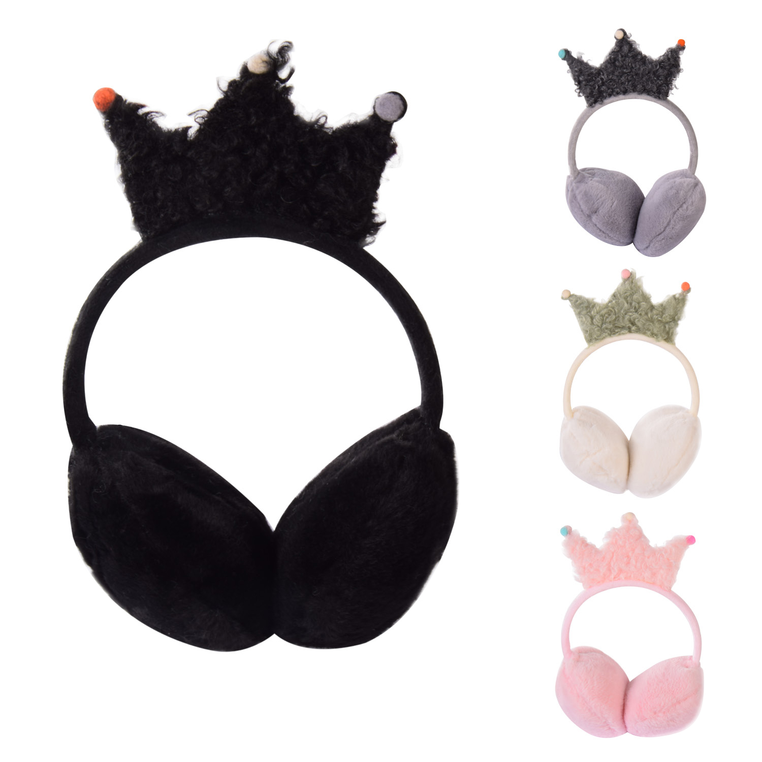 Хутряні навушники арт. AC8411 (120шт) 4 кольори