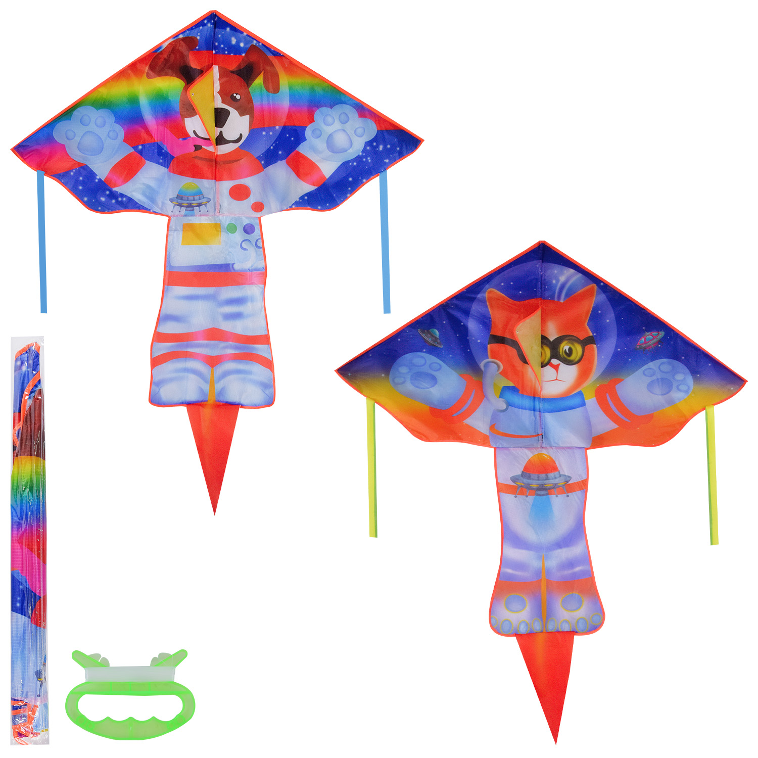 Повітряній змій арт. VZ2215 (300шт) Ракета, 2 види, 140*165 см