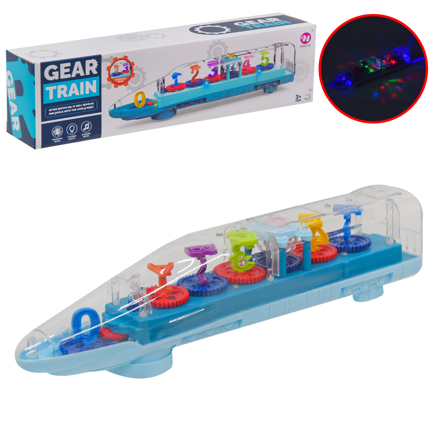 Поїзд арт. HJ648 (120шт/2)  батар., світ., звук, короб. 29,5*6,8*7,5см