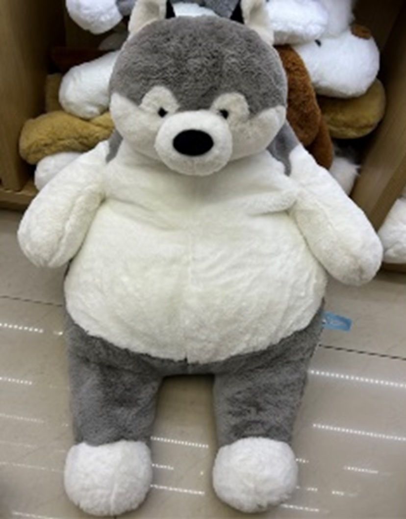 М'яка іграшка подушка арт. C15501 (50шт) Хаски 60см