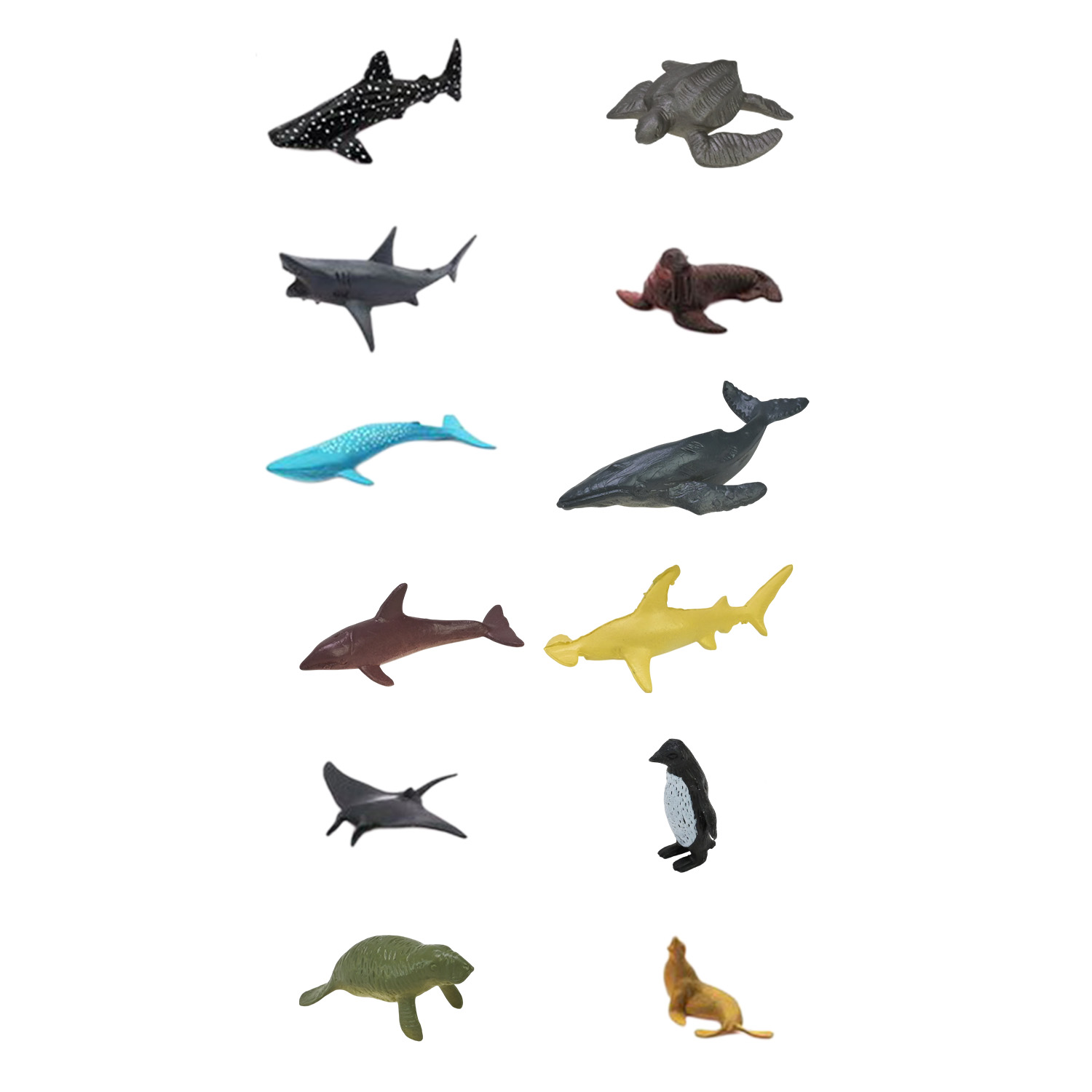 Тварини арт. BY568-957 (1152шт/2) морські, р-р 7*3*2,5см, 24 бокса по 48 шт., пакет 12*9см, бокс 25*17*11см.