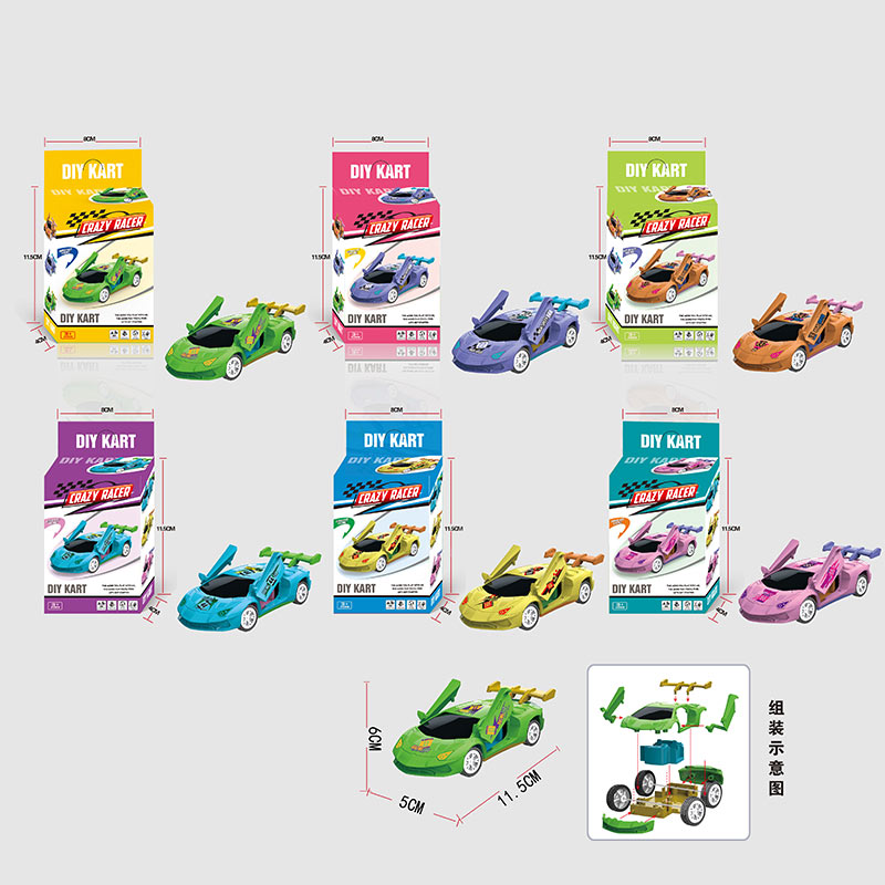 Збірна модель арт.589-18 (720шт/2) 6 кольорів машинка, відкр. двер,у коробці 8*4*14 см