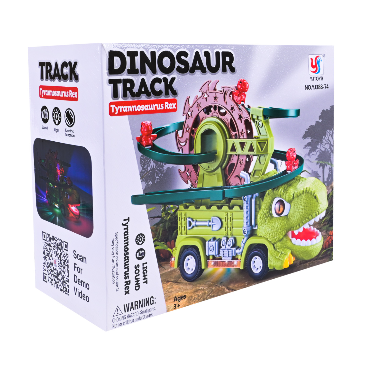 Трек батар арт.YJ388-74 (48шт/2) свiло,звук,у коробцi 24*11,3*19,7см