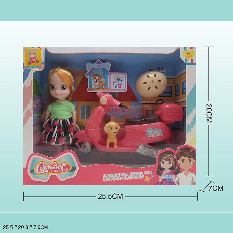 Лялька арт. KQ124A (60шт/2) мал, у наборі, мікс 2 види, аксес короб. 25*7*20см