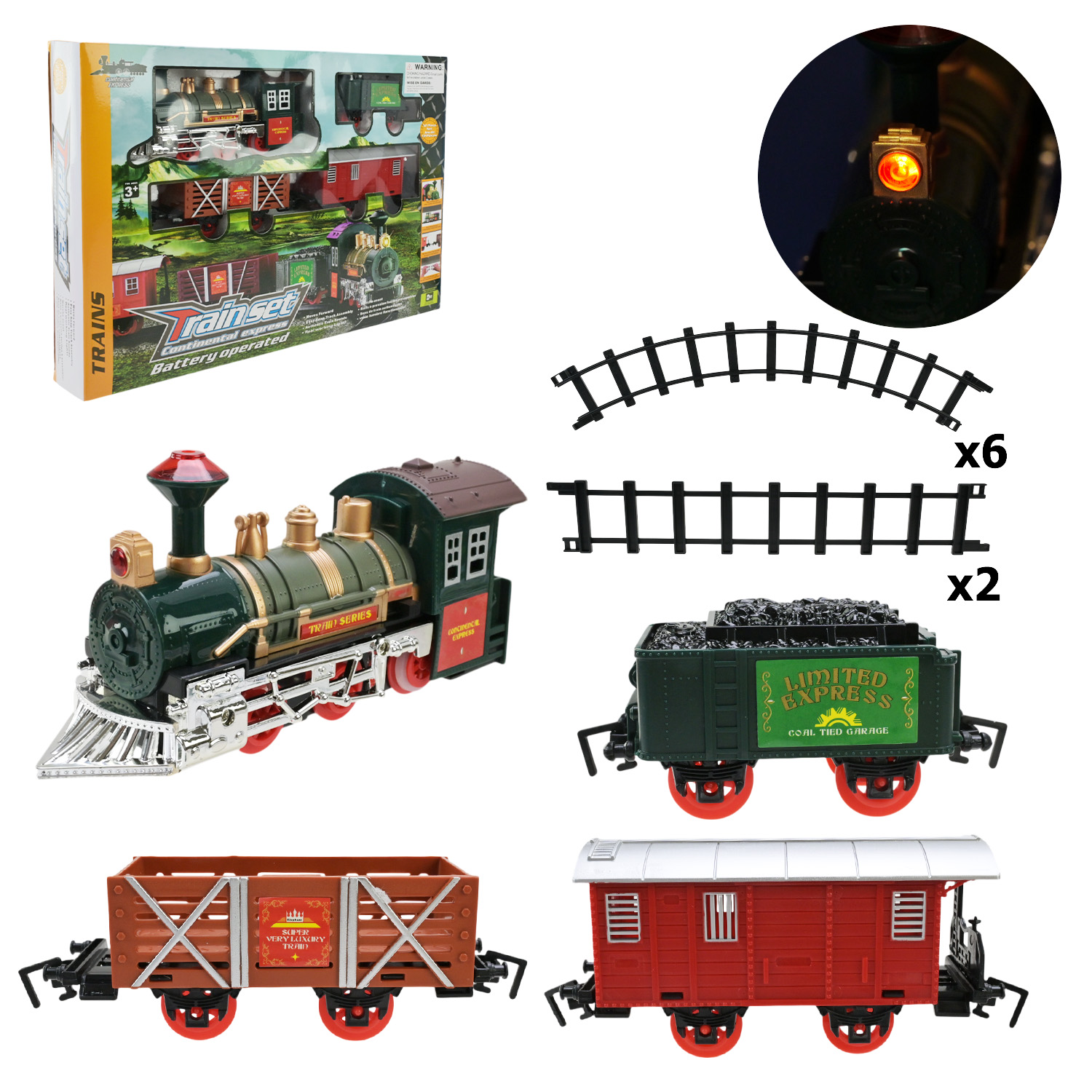 Залізниця 1229 (24шт) в кор. 40,7 * 27,8 * 6,2см