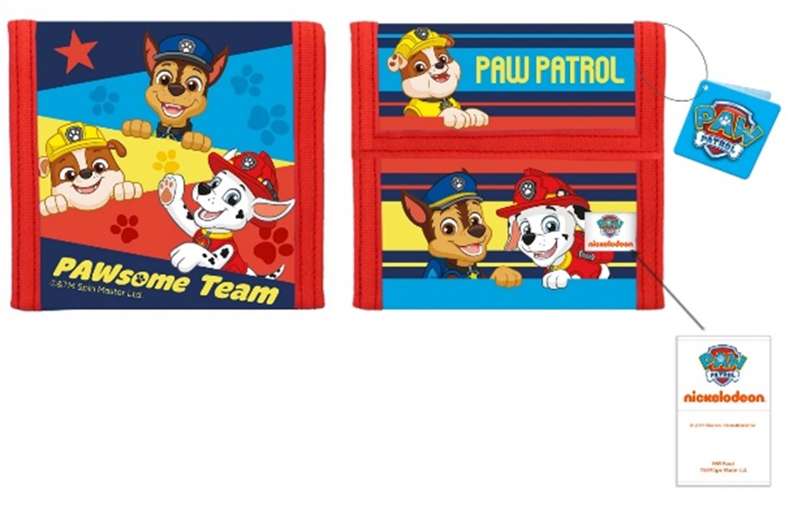 Гаманець Paw Patrol арт. PL82125 (60шт) для хлопчиків 13*10,5см