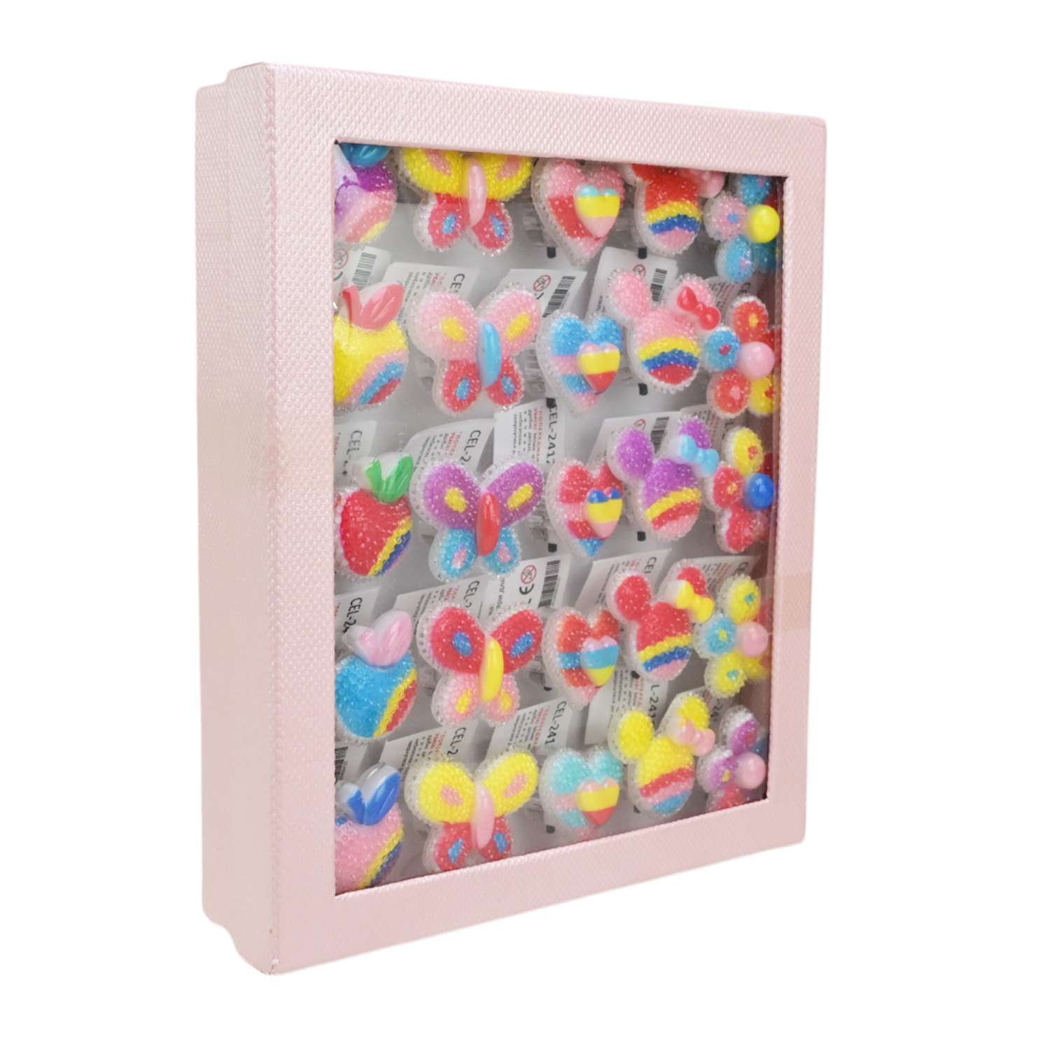 Аксесуари для дівчат арт. CEL-2412 (20шт) батар. мікс видів, кільця зі світлом,( ціна за коробку 25шт) короб. 20*15*3см