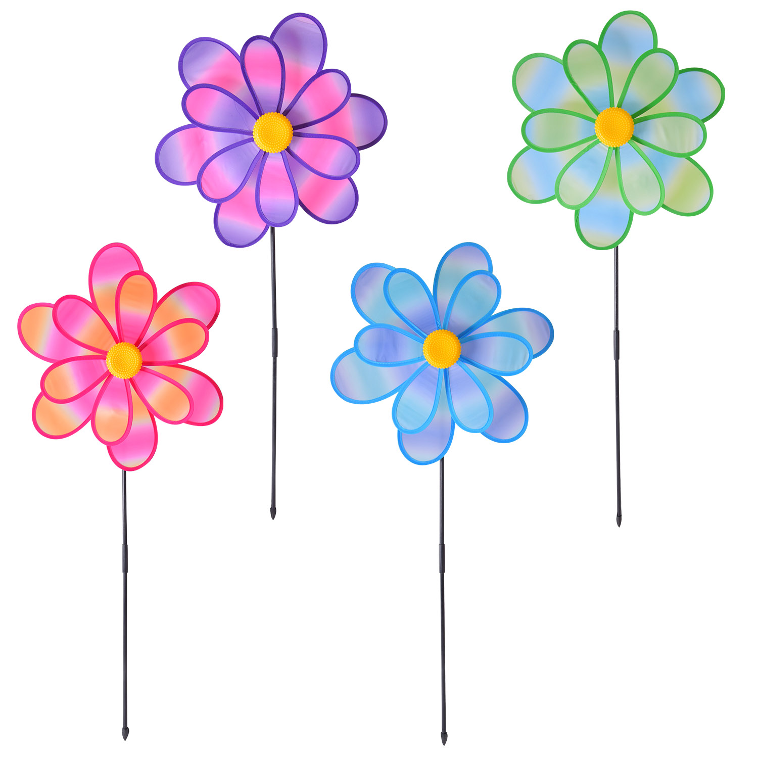 Вітрячок арт. V2206 (120шт/2) 38 см , 4 кольори, пакет.