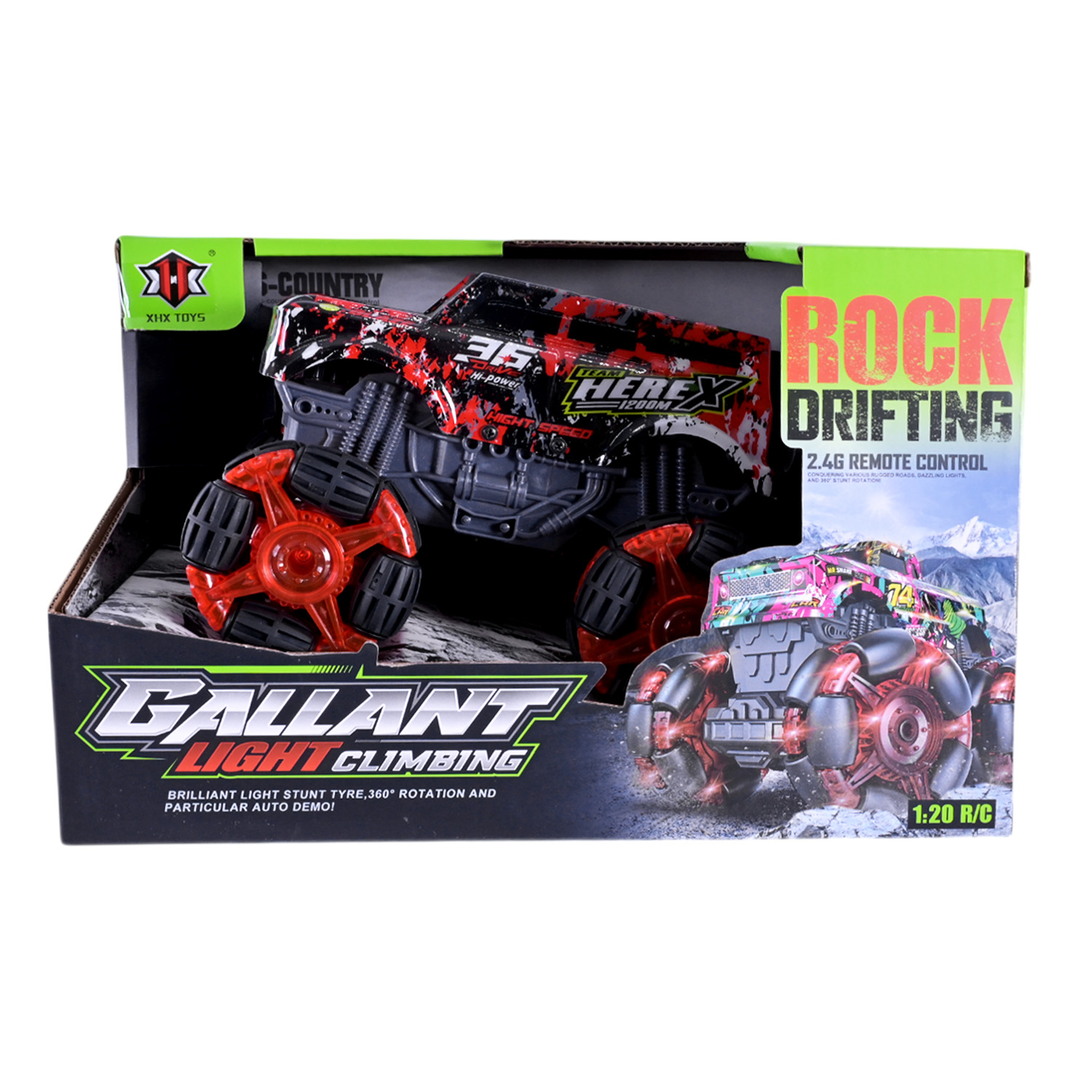 Машина р/к арт. 000-033 (36шт/2) акум.,2кольори, світло, usb-зарядка, короб. 26,5*17*16,8см