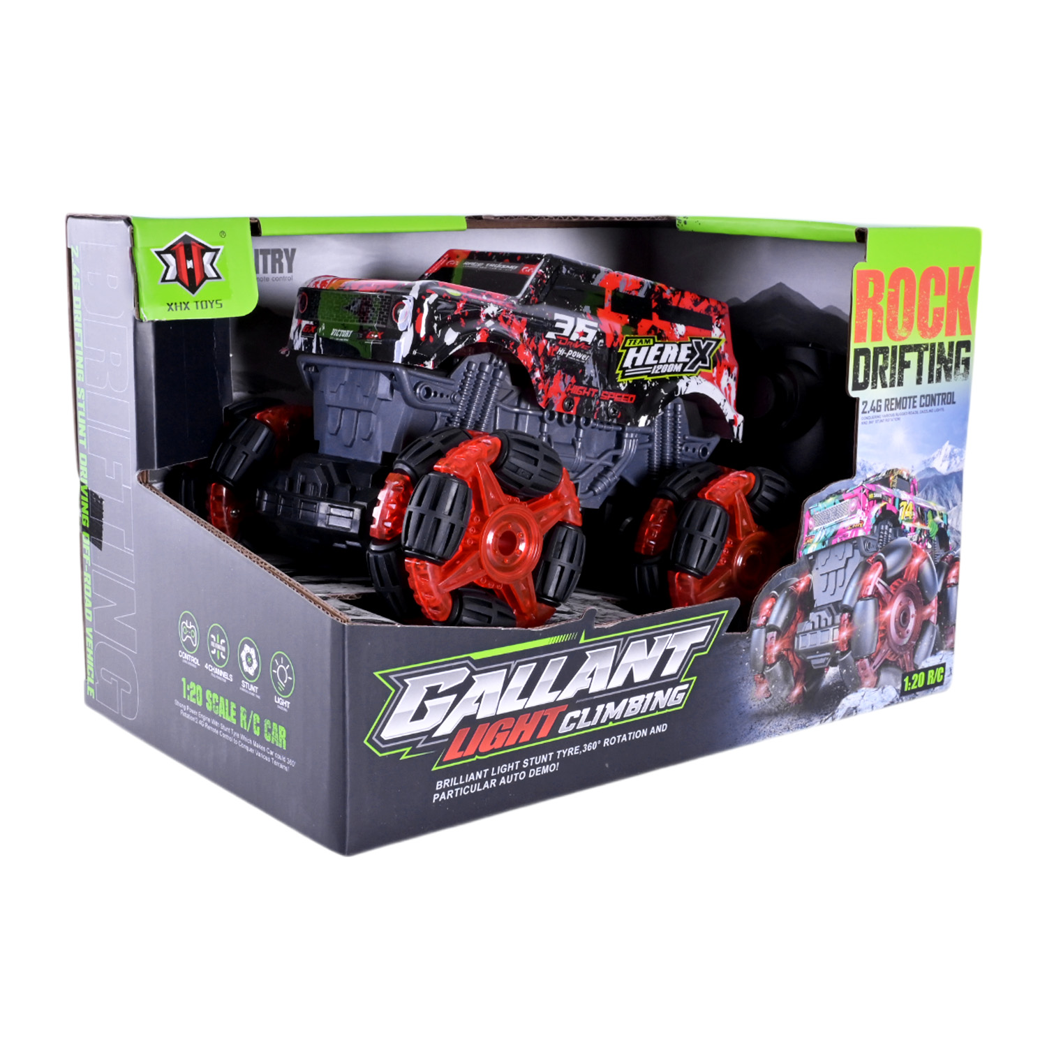 Машина р/к арт. 000-033 (36шт/2) акум.,2кольори, світло, usb-зарядка, короб. 26,5*17*16,8см