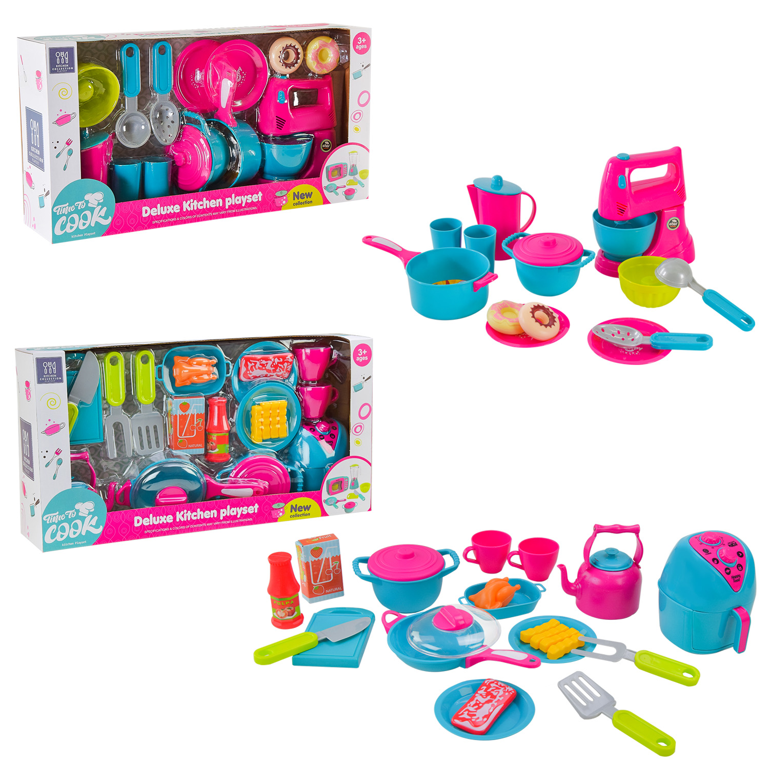 Посуд арт. 66823-2/66823A (18шт/2) мікс 2 види, посуд, побутова техніка, аксес короб. 25*12*49см