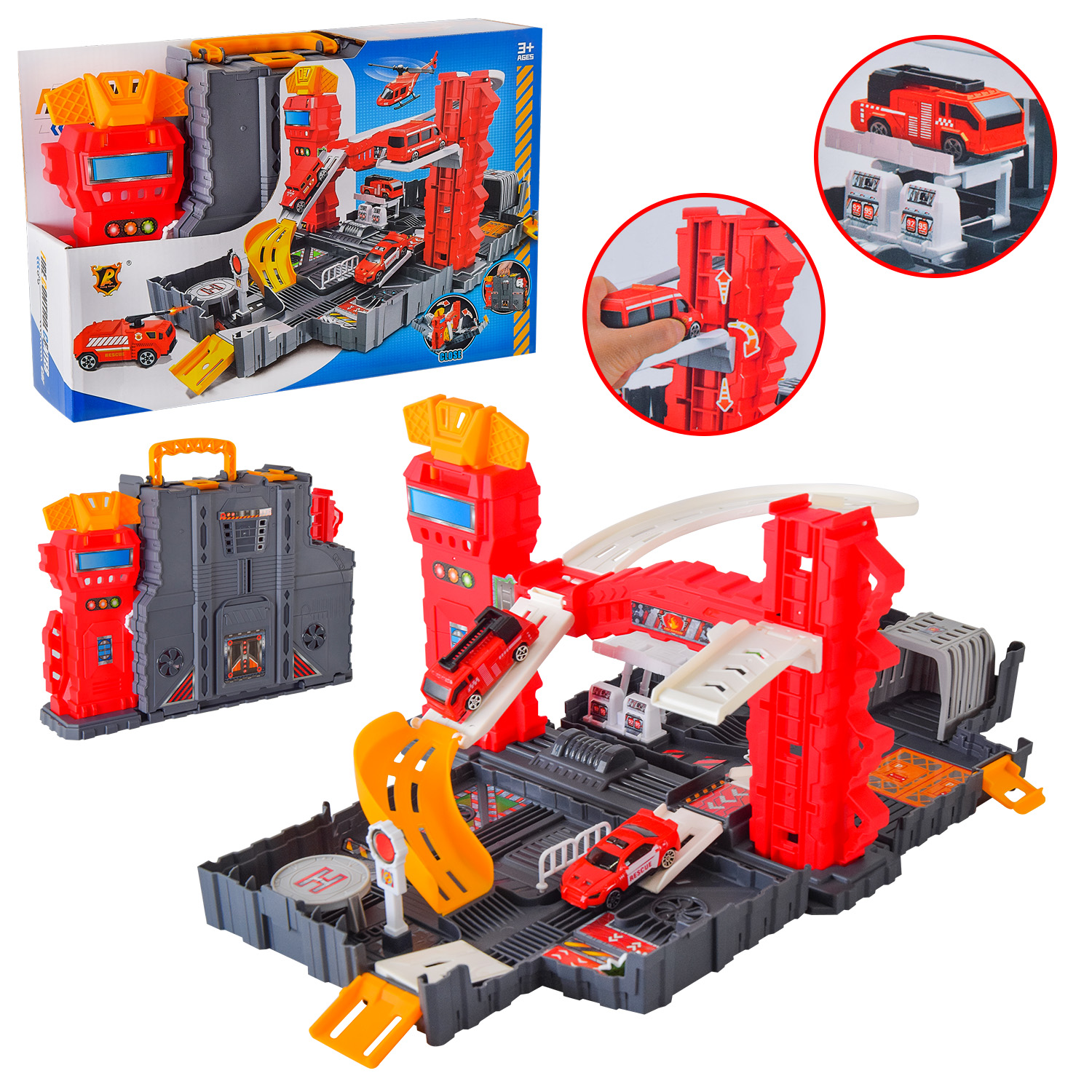 Іграшковий набір арт.P916-A (36шт/2)+ машинки,короб 35*23,5*9см