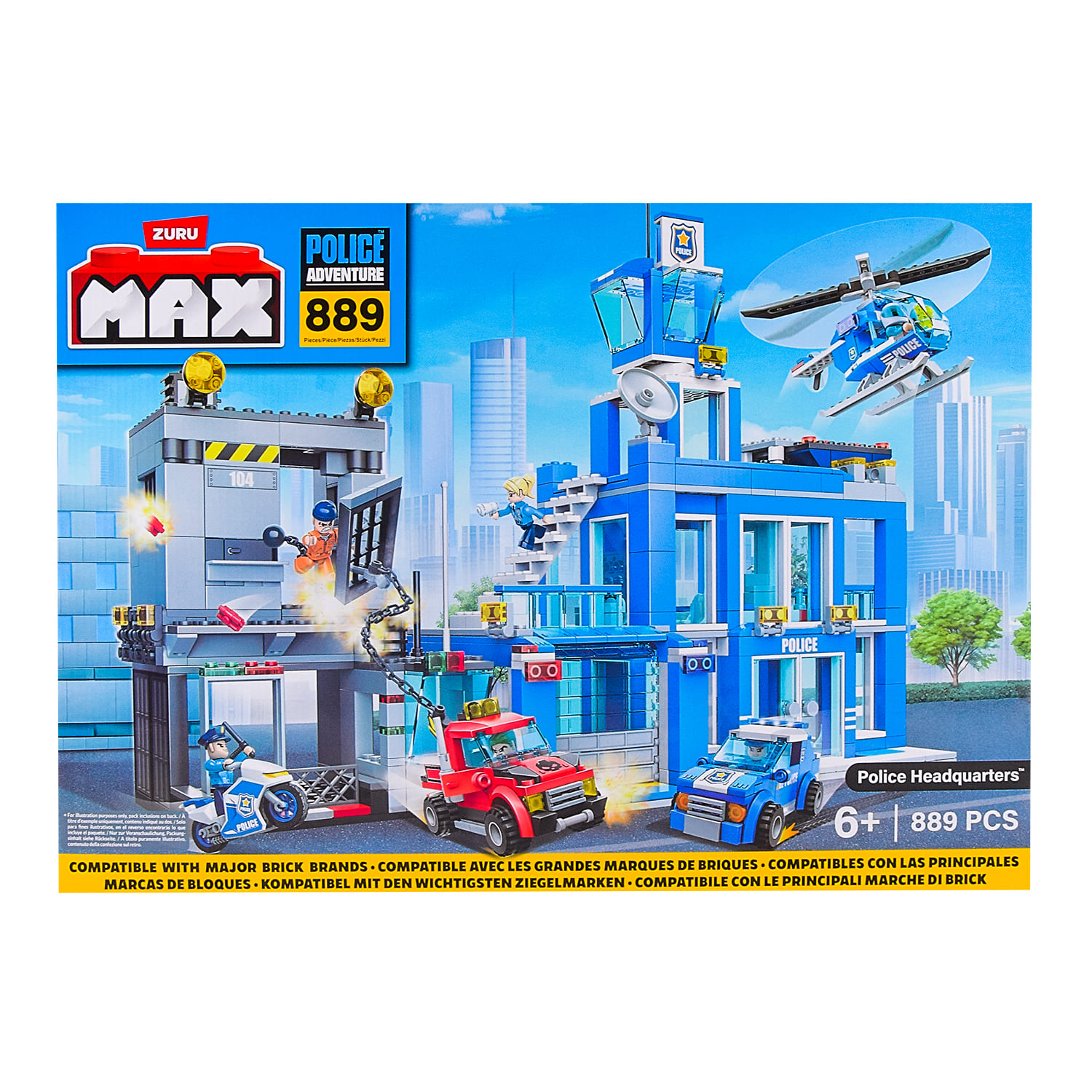 Конструктор Zuru MAX CITY Поліція арт. 83162 (6шт) 889 дет., короб.8*55*38см