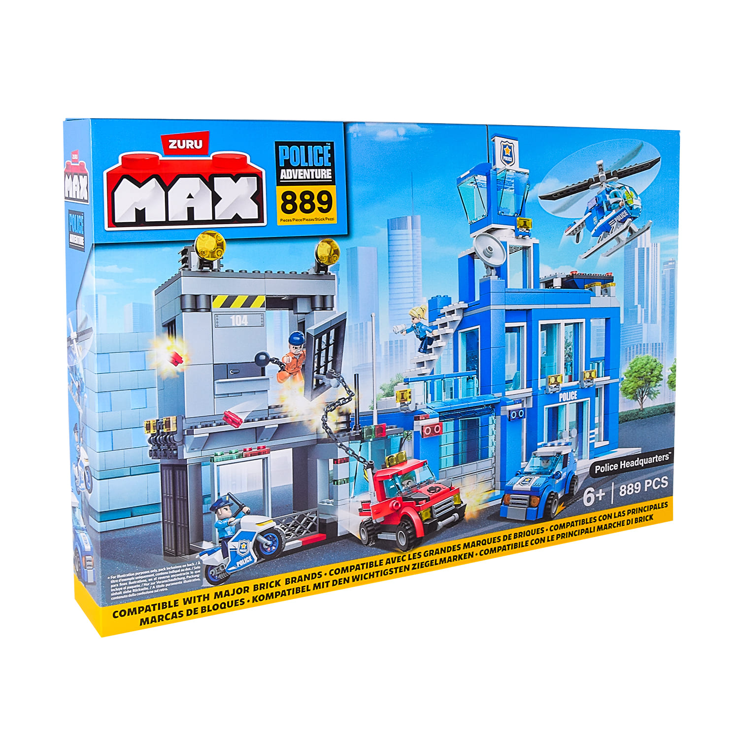 Конструктор Zuru MAX CITY Поліція арт. 83162 (6шт) 889 дет., короб.8*55*38см