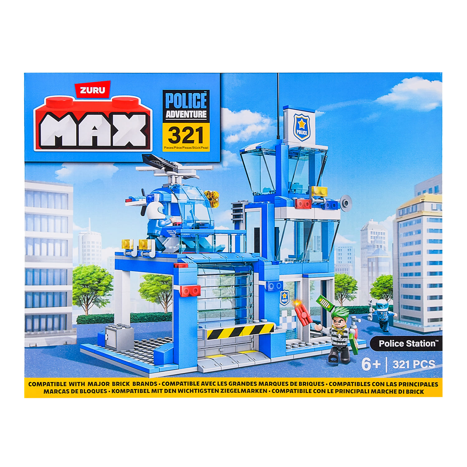 Конструктор Zuru MAX CITY Поліція арт. 83163 (12шт) 321 дет., короб.8*55*38см