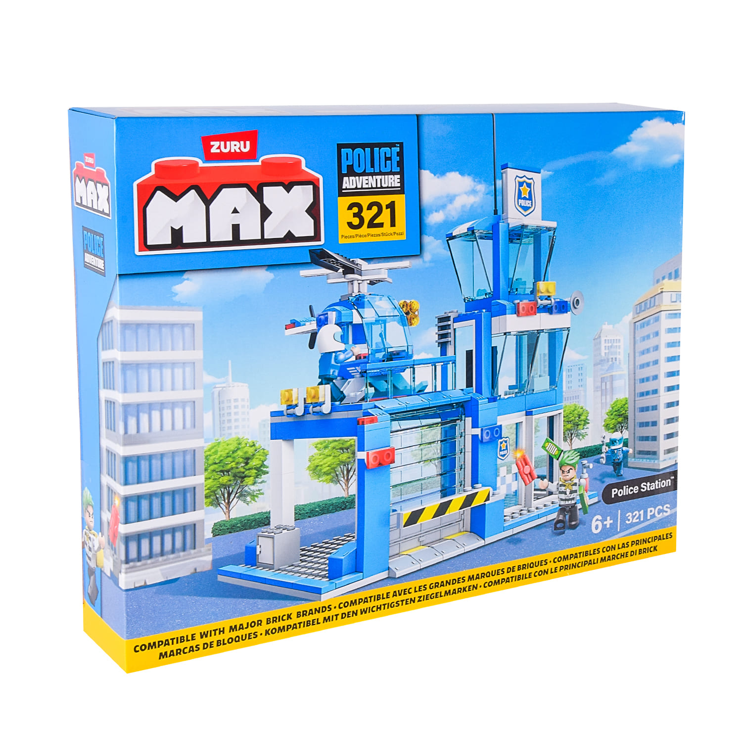 Конструктор Zuru MAX CITY Поліція арт. 83163 (12шт) 321 дет., короб.8*55*38см