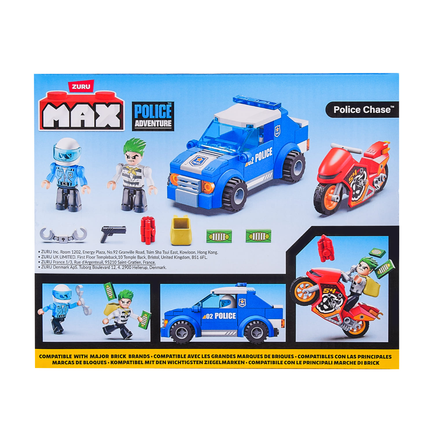 Конструктор Zuru MAX CITY Поліція арт. 83164 (24шт) 125 дет., короб.6*20*17см