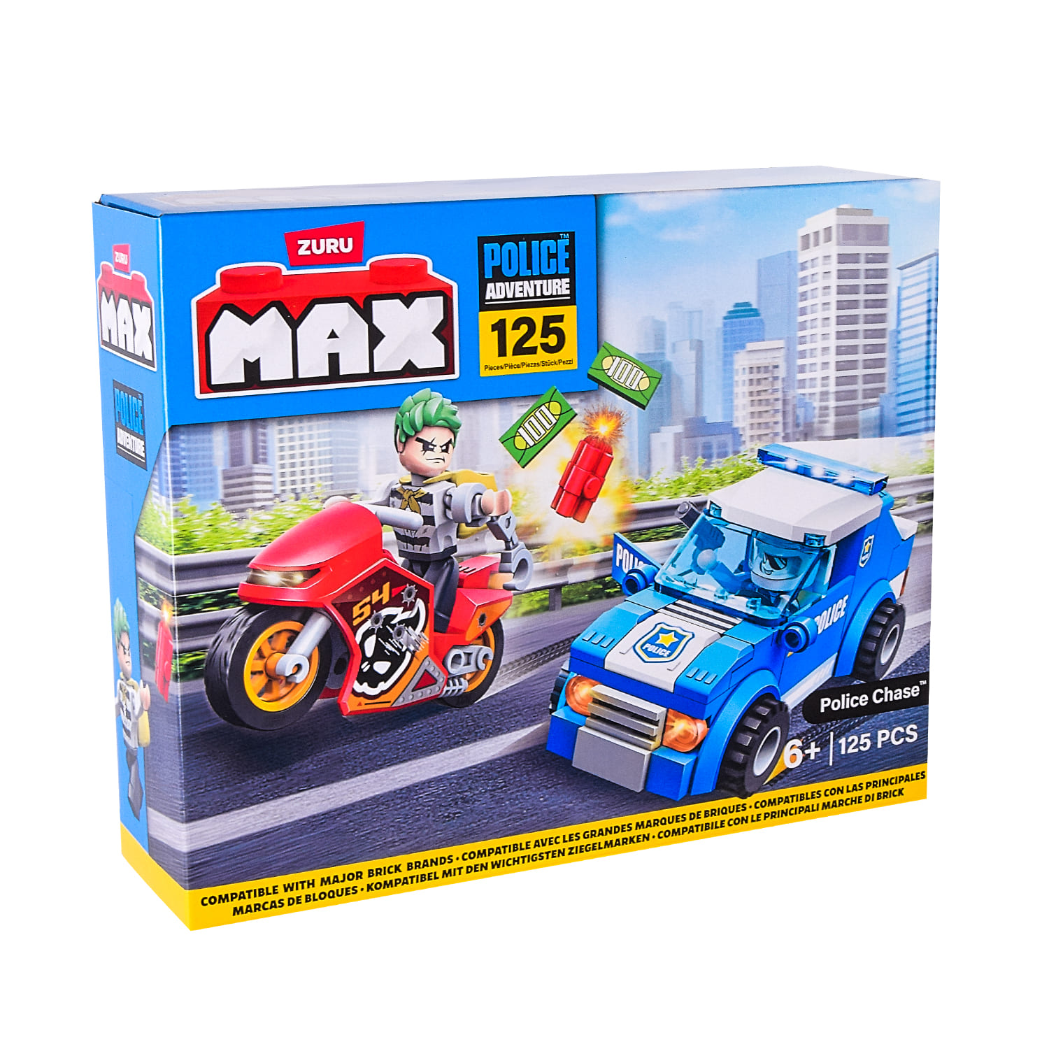 Конструктор Zuru MAX CITY Поліція арт. 83164 (24шт) 125 дет., короб.6*20*17см