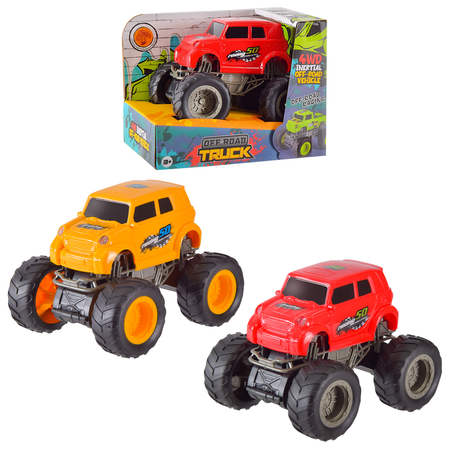 Машина арт. 111-4 (72шт/2) інерц., 2 кольори, короб. 16,9 * 11,8 * 13см