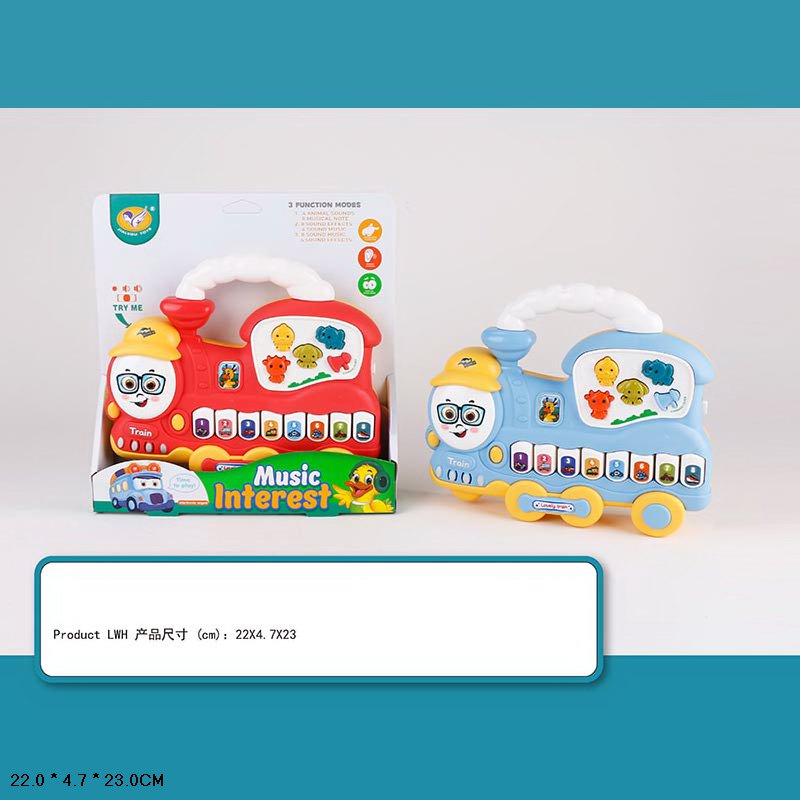 Органчик арт. 855-112D (72шт/2) батар, звуки тварин, 2 кольори мікс, короб.22*4,7*23шт