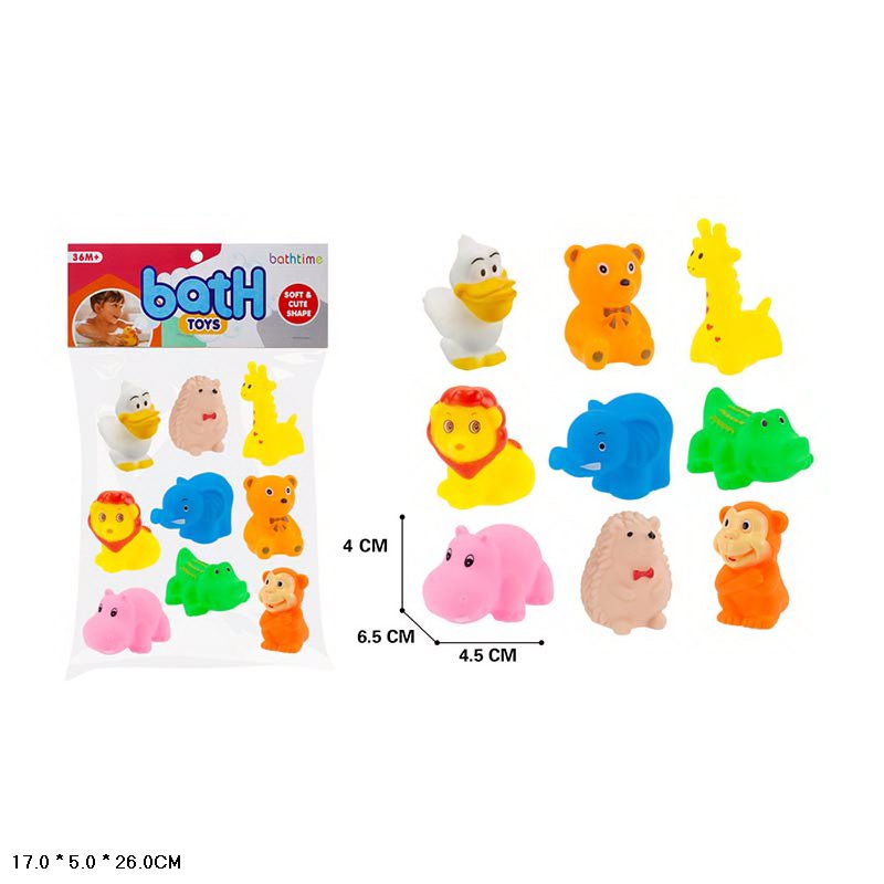 Пискавка арт. 88-45 (192шт/2) р-р 6,5*4,5*4см, 9 шт., пакет 17*5*26см.