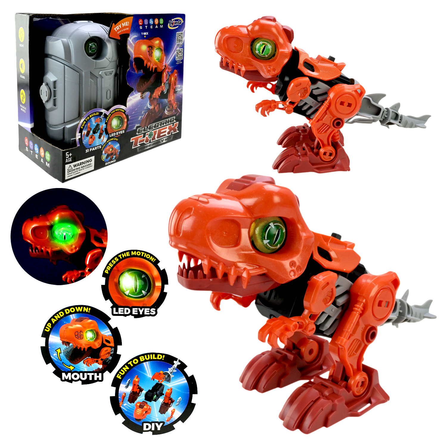 Динозавр арт. KL0201-1 (36шт/2) батар світло,звук короб. 23*13,5*20,5см