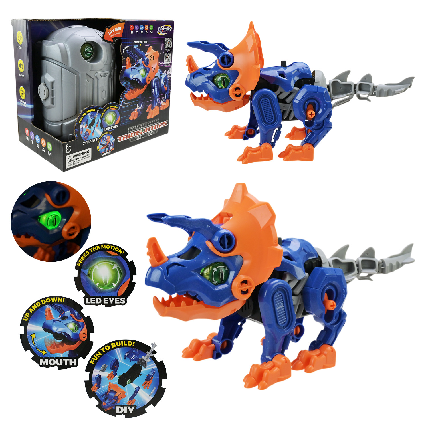 Динозавр арт. KL0202-1 (36шт/2) батар світло,звук короб. 23*13,5*20,5см