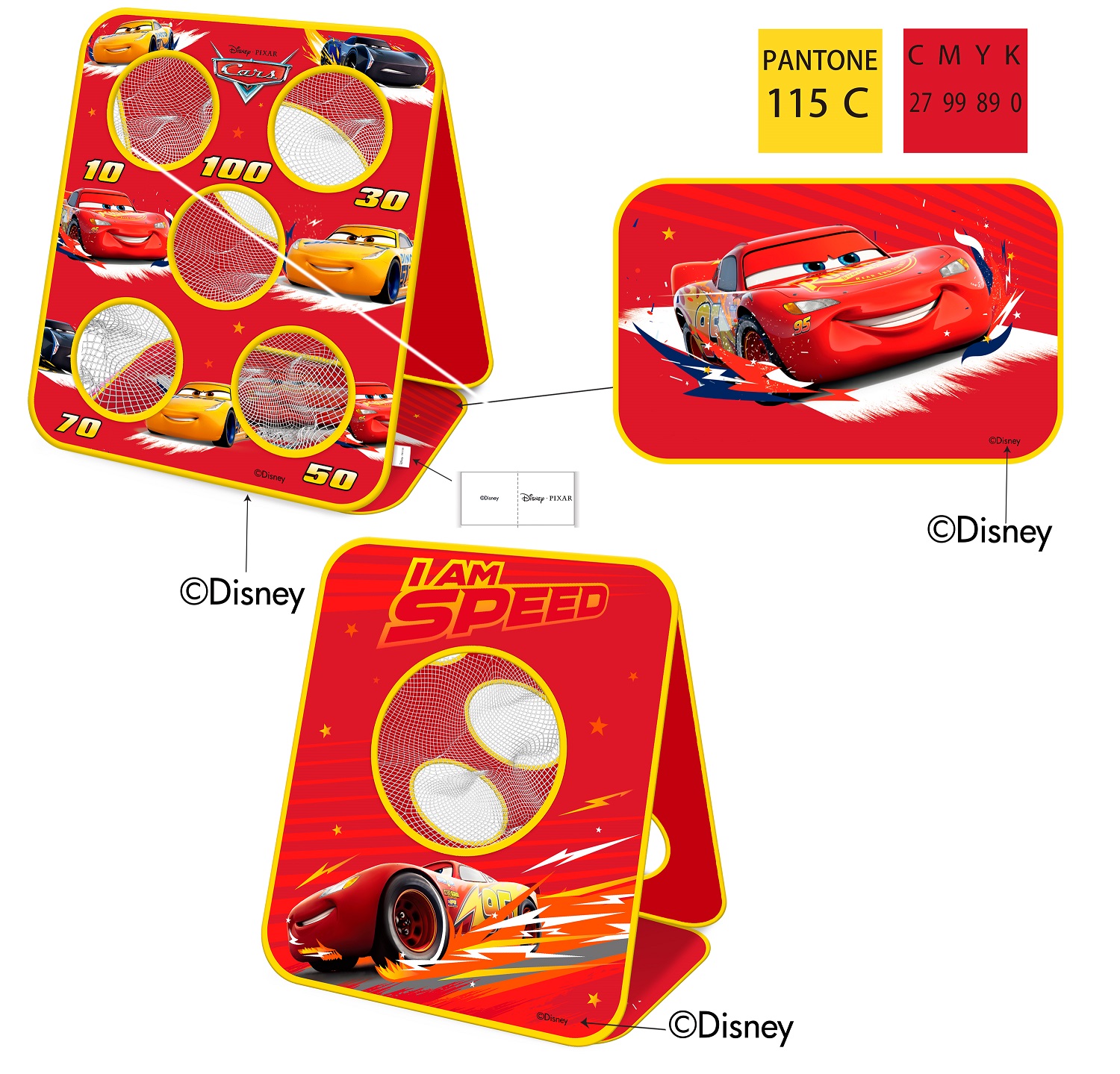 Мішені арт. LM1015 (26 шт) Тачки,короб.- 24 * 5 * 24 см, р-р іграшки - 49 * 32 * 56 см