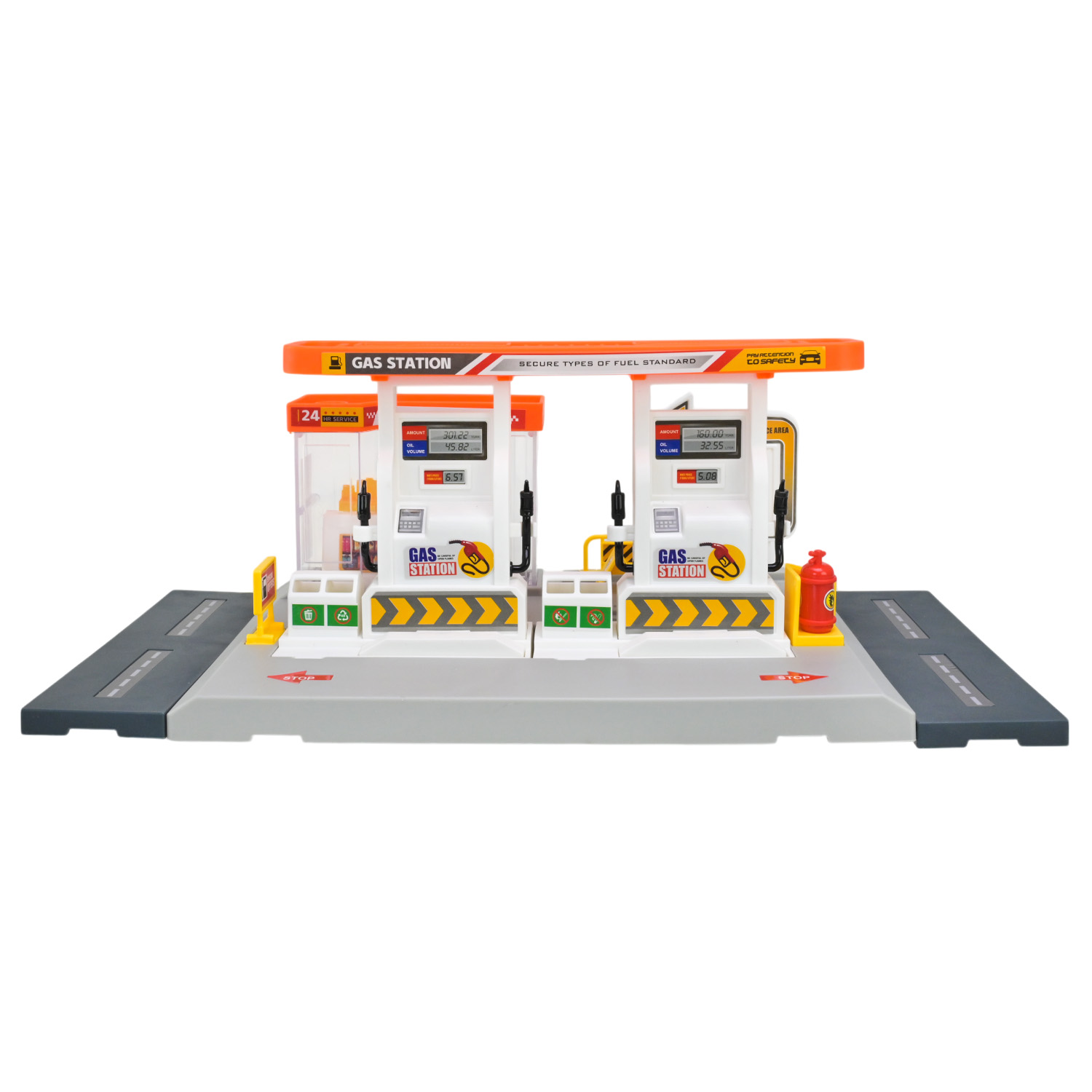 Ігровий набір АВТОПРОМ арт. PS005-1 (48шт/2) АЗС, короб. 30*25,5*6см