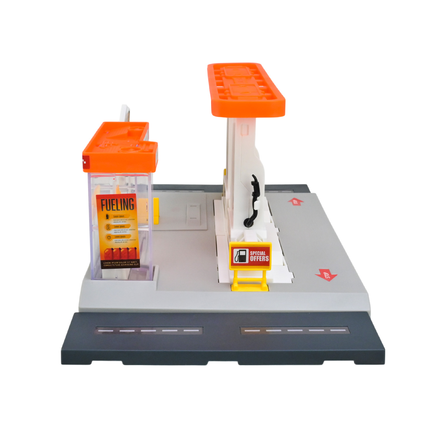 Ігровий набір АВТОПРОМ арт. PS005-1 (48шт/2) АЗС, короб. 30*25,5*6см