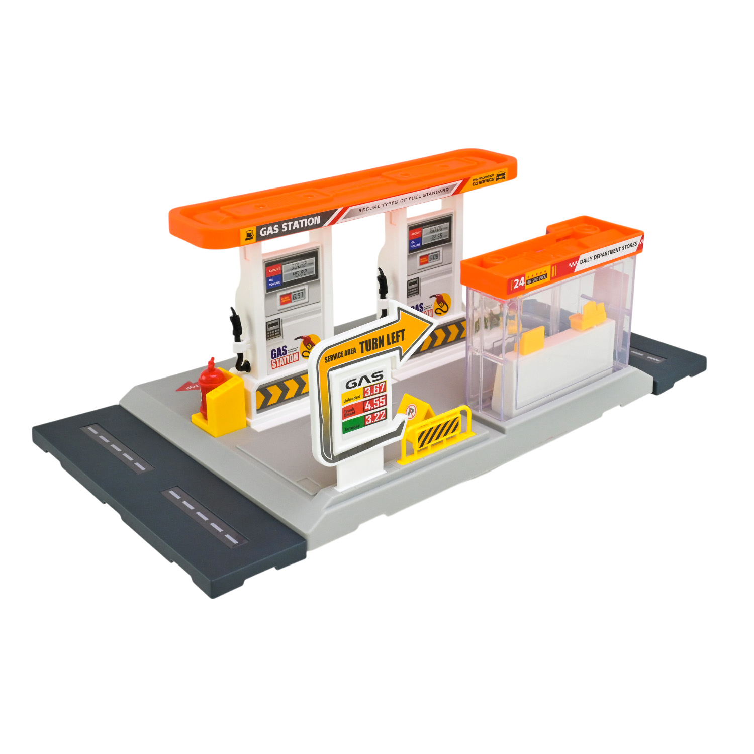 Ігровий набір АВТОПРОМ арт. PS005-1 (48шт/2) АЗС, короб. 30*25,5*6см