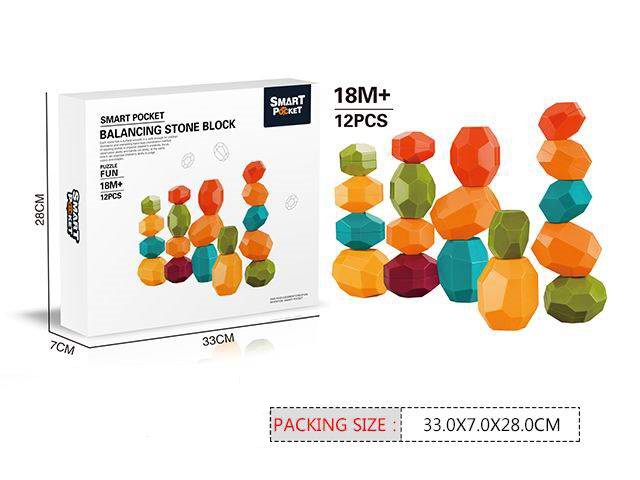 Гра "Збережи баланс" арт. S-A012 (2045205) (36шт/2) 12 камінців, короб. 33,0*7,0*28,0см