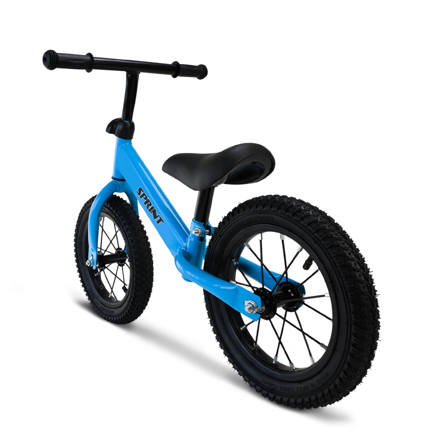 Велобіг арт. BB2504 (1шт) сталевий, колеса 12 дюймів надувні,синій