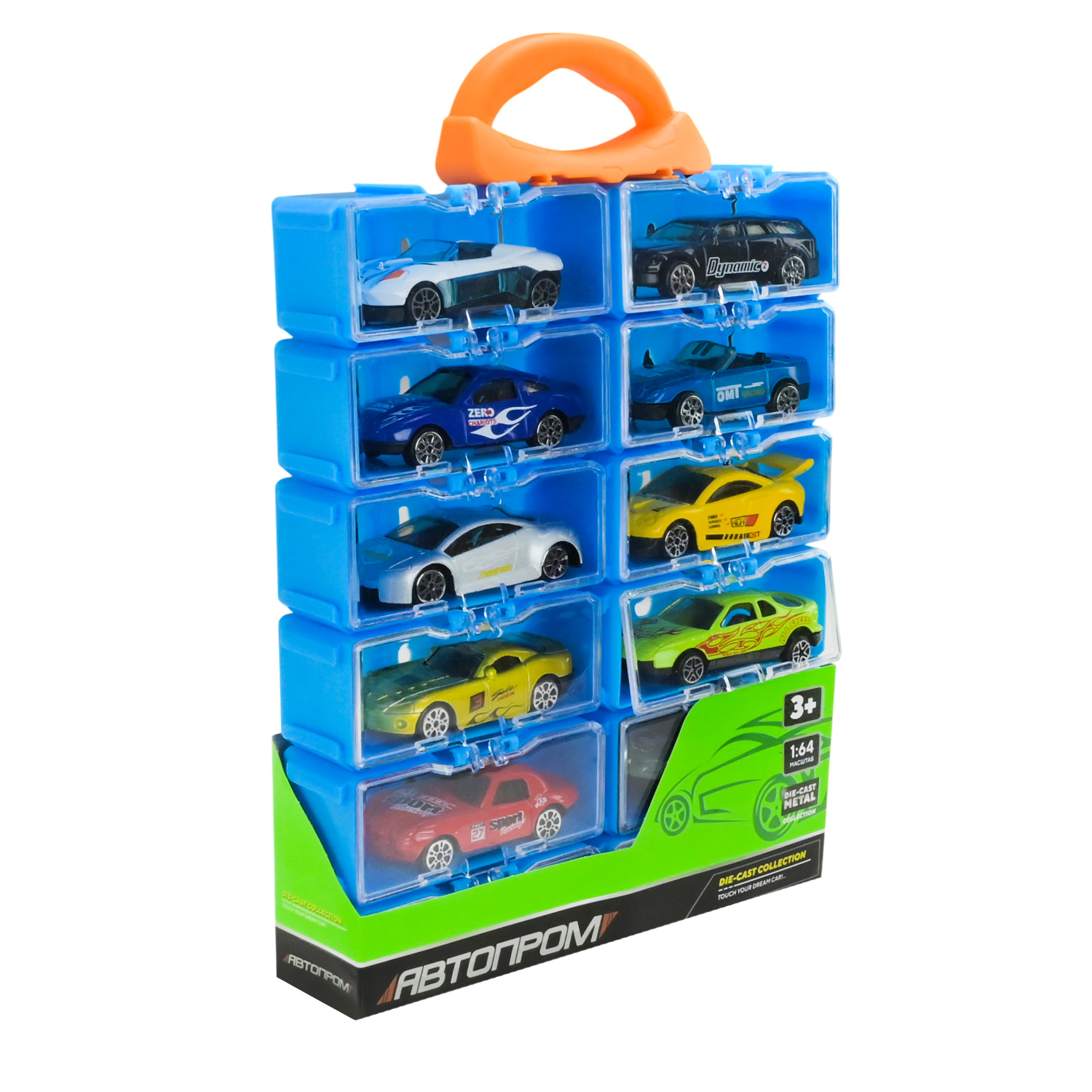 Набір машин мет. АВТОПРОМ арт. арт.AP7531 (48шт/2) 12 машинок у кейсі 26*18*3,5см