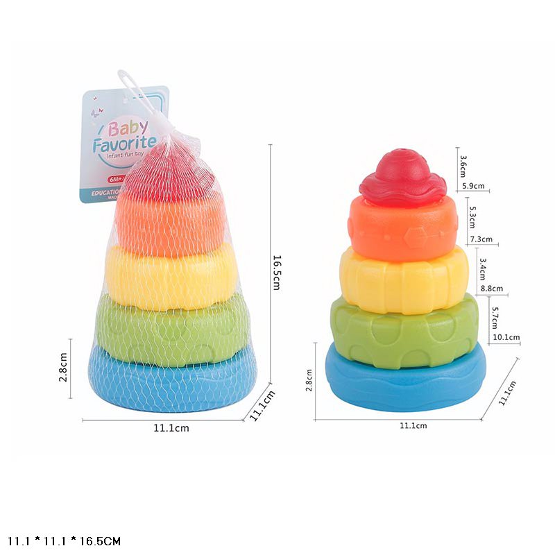 Пірамідка арт. 638-27 (72шт/2) в сетке 11*11*16,5см