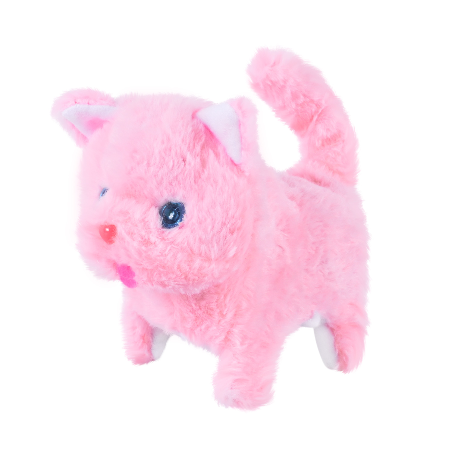 М'яка інтерактивна арт. C23910 (140шт) кошеня ходить, нявкає, рухає головою і хвостом 4 мікс 15*8*12см