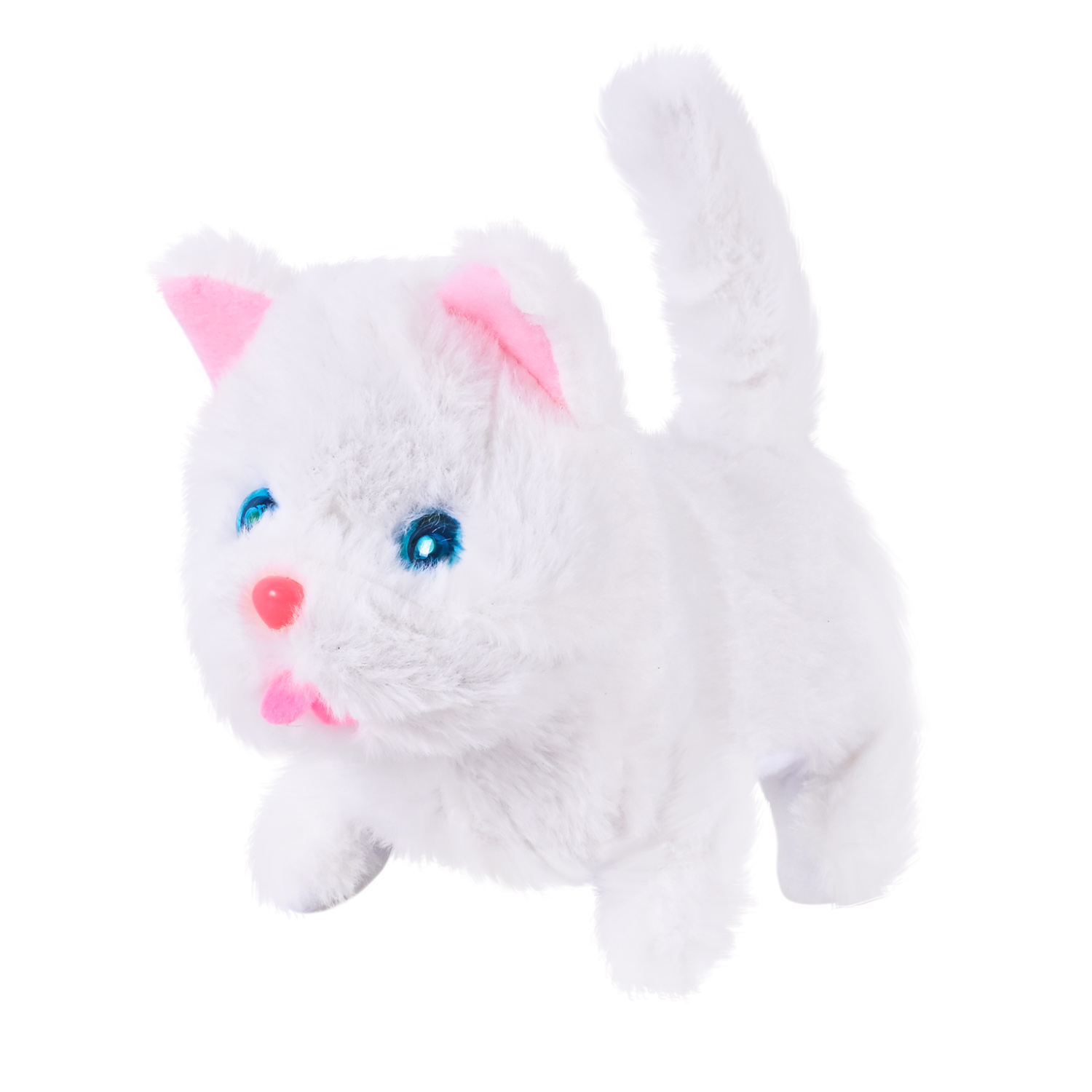 М'яка інтерактивна арт. C23910 (140шт) кошеня ходить, нявкає, рухає головою і хвостом 4 мікс 15*8*12см