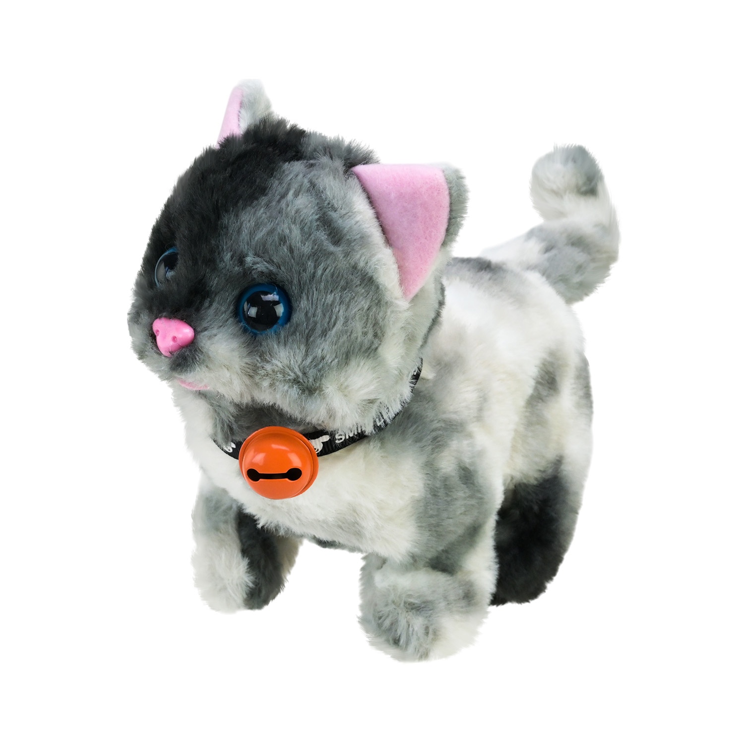 М'яка інтерактивна арт. C23914 (120шт) кошеня ходить, нявкає, рухає головою і хвостом 4 мікс 15*8*16см