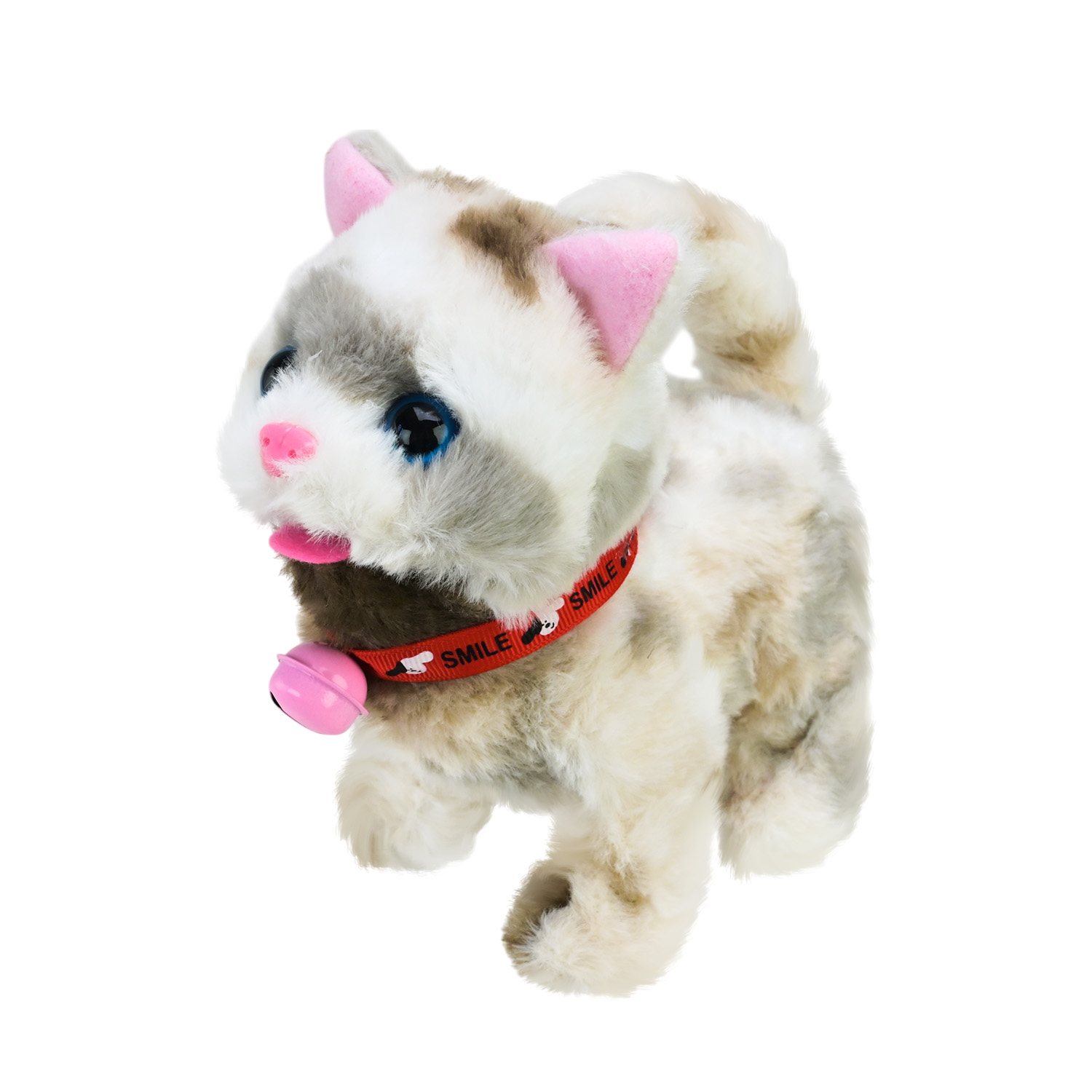 М'яка інтерактивна арт. C23914 (120шт) кошеня ходить, нявкає, рухає головою і хвостом 4 мікс 15*8*16см