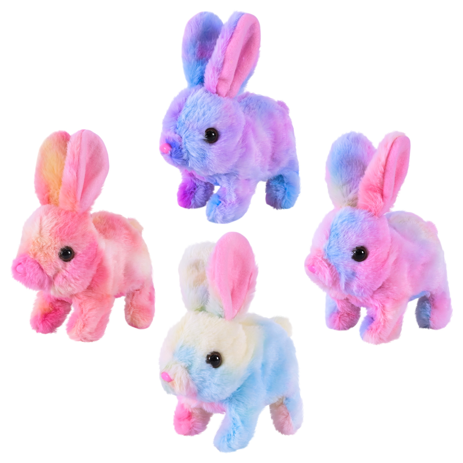 М'яка інтерактивна арт. C23919 (140шт) кролик 4 мікс 15*7*14см