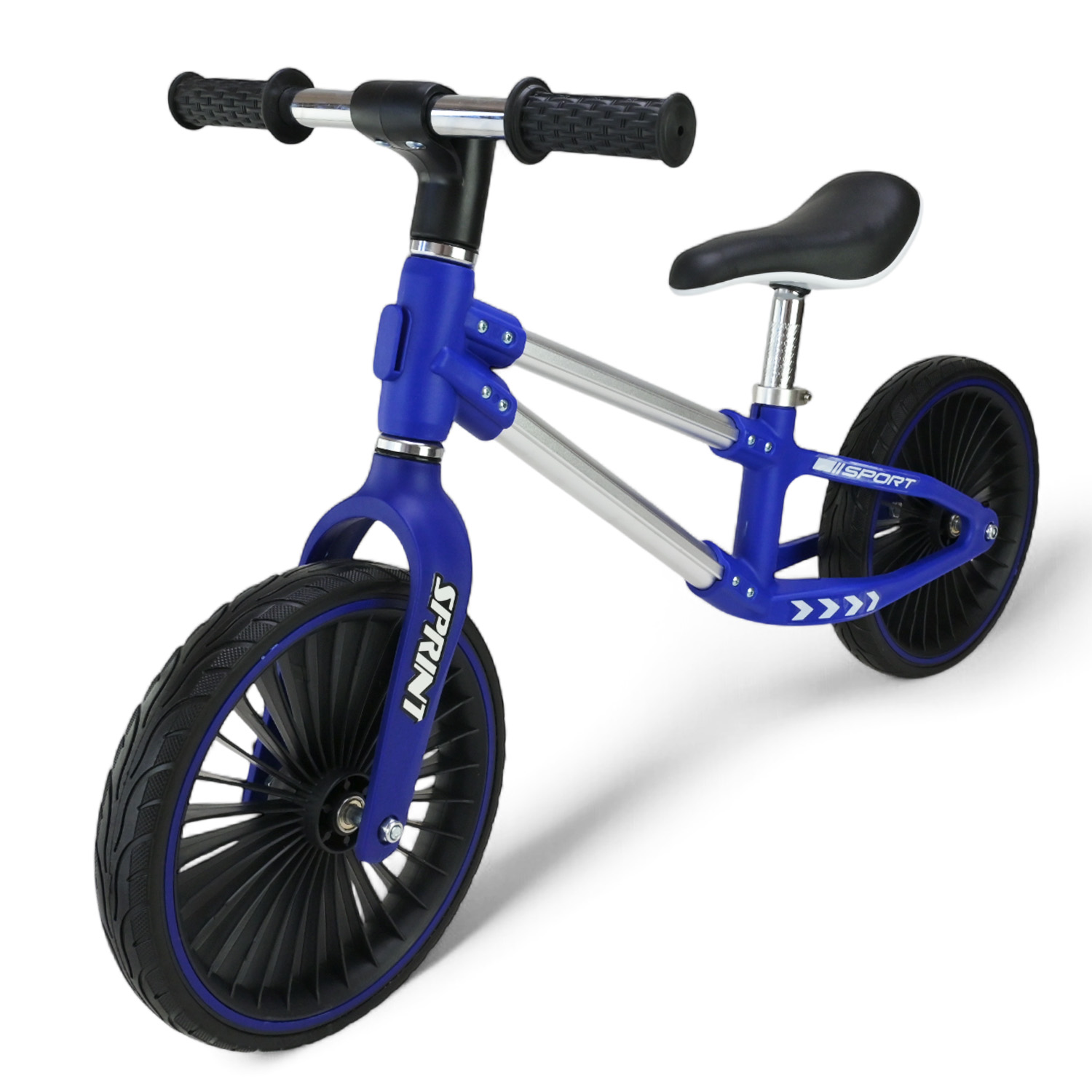 Велобіг арт. BB2514 (1шт) сталевий, колеса 12 дюймів PU,синій у короб. 63х16х43 см