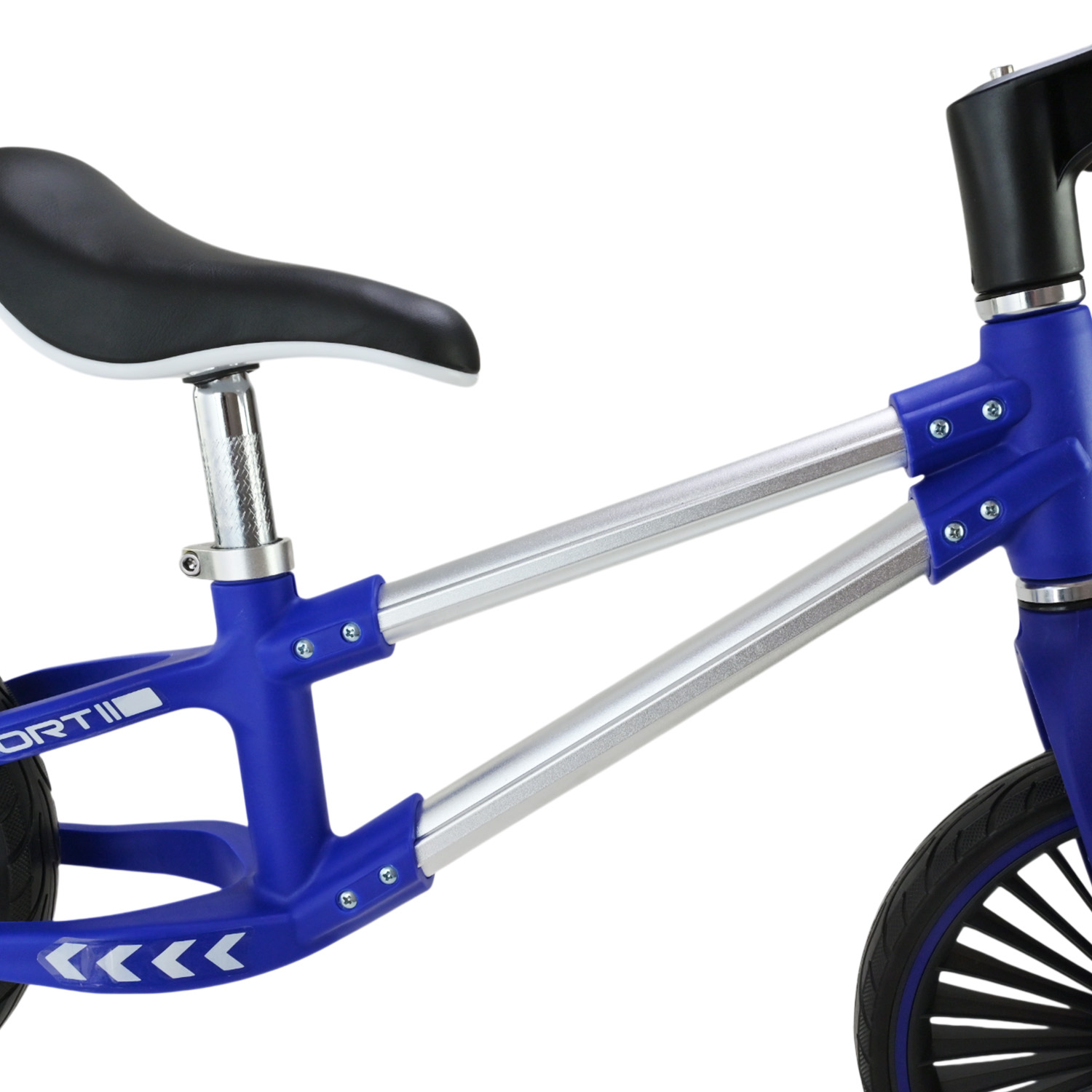 Велобіг арт. BB2514 (1шт) сталевий, колеса 12 дюймів PU,синій у короб. 63х16х43 см