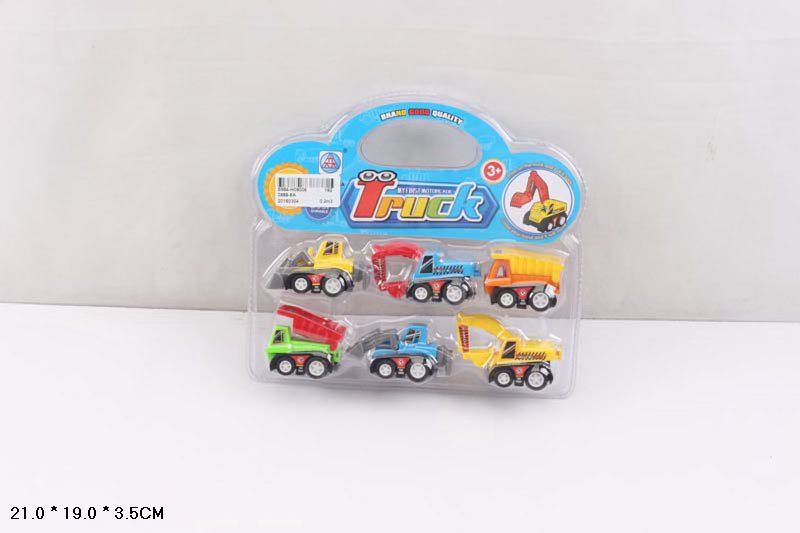 Набір транспорту арт. 3988-6A (192шт/2)  6 машинок під слюдою 21*19*3,5см