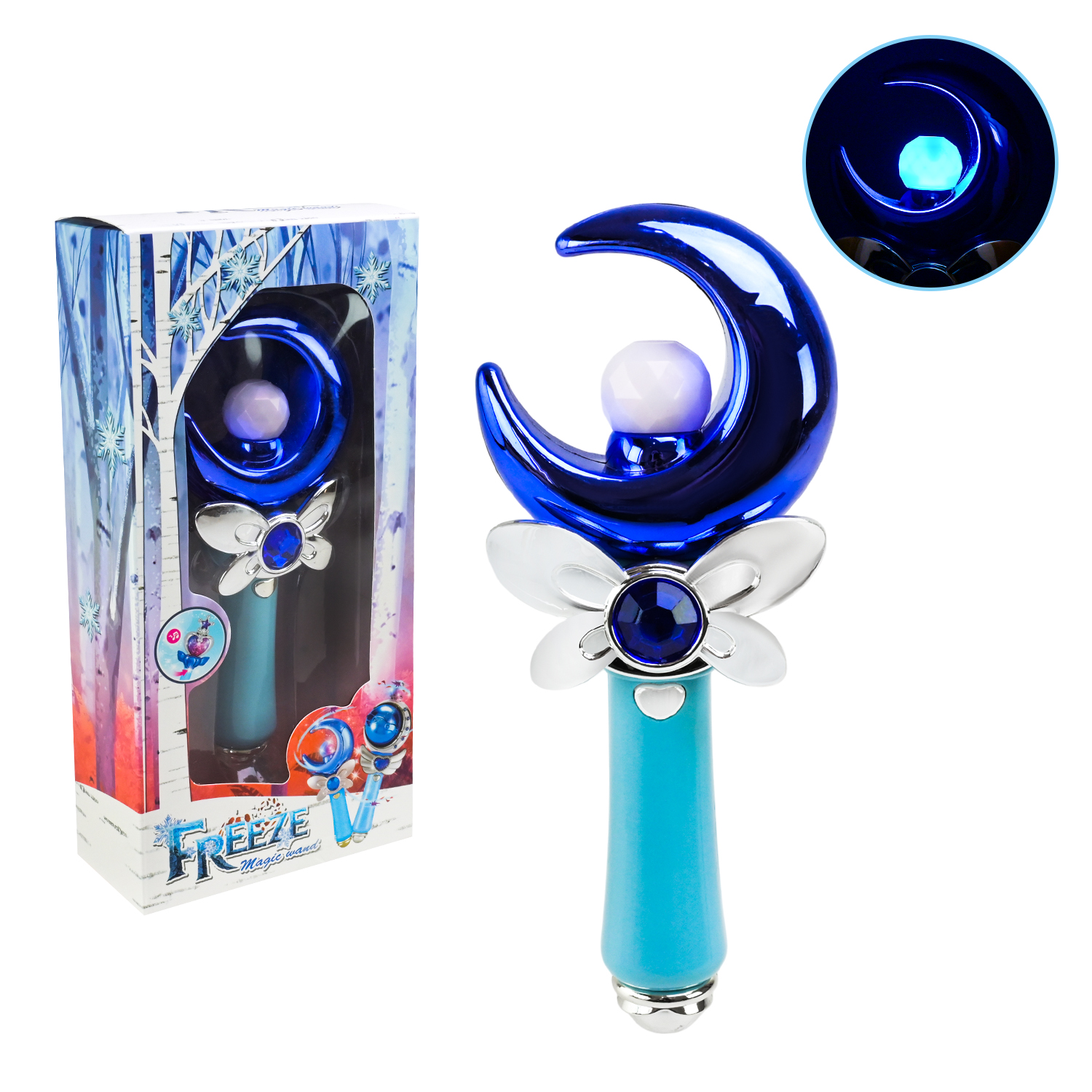 Аксесуари для дівчат арт. 83311/12 (96шт/2) батар. чарівна паличка, муз, світло короб. 12*6*27см