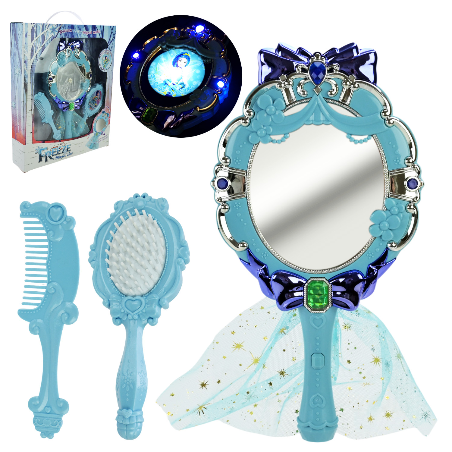 Аксесуари для дівчат арт. 83317 (36шт/2) батар. чарівна паличка, муз, світло короб. 28*6*34см