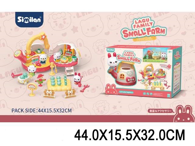 Іграшковий набір з тваринами арт. QL079-1 (2048243) (12шт) міні ферма, короб.44,0*15,5*32,0см